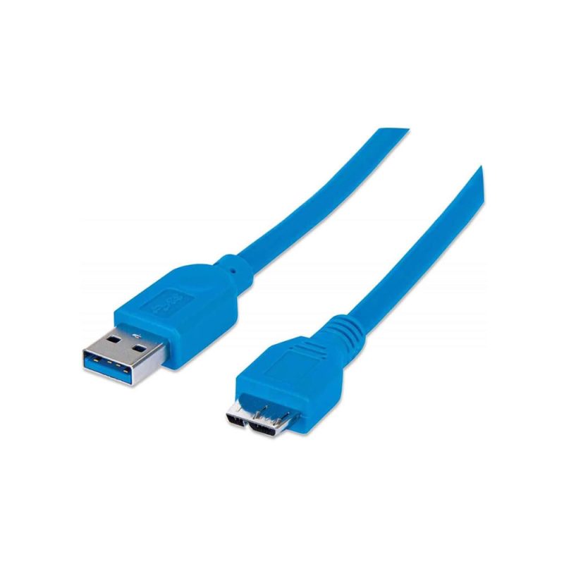 electronica Cables Cable USB micro B – Micro USB 3.0 MANHATTAN