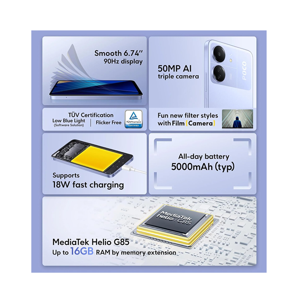 computo Celulares Smartphone Xiaomi Poco C65 5 electronica Celulares Smartphone Xiaomi Poco C65 5